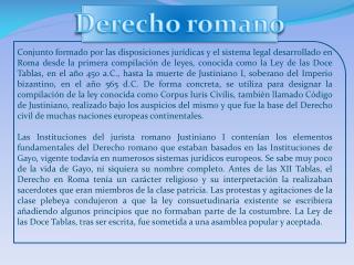 Derecho romano