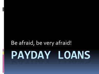 Payday Loans