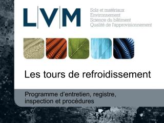 Les tours de refroidissement