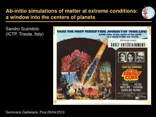 Ab-initio simulations of matter at extreme conditions: a window into the centers of planets