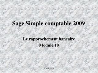 Sage Simple comptable 2009