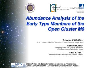 Abundance Analysis of the Early Type Members of the Open Cluster M6