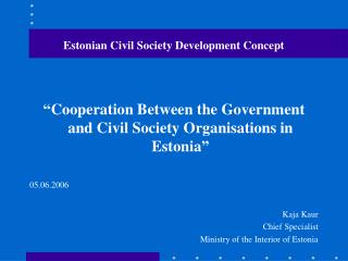 Estonian Civil Society Development Concept