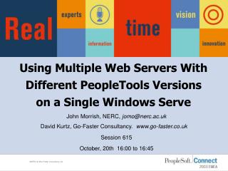 Using Multiple Web Servers With Different PeopleTools Versions on a Single Windows Serve
