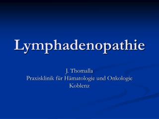 Lymphadenopathie