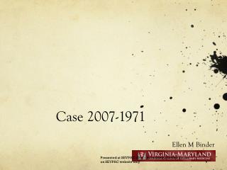 Case 2007-1971