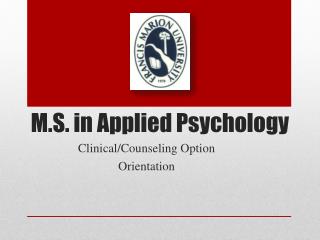 M.S. in Applied Psychology