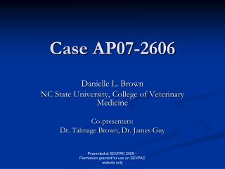 Case AP07-2606