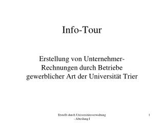 Info-Tour