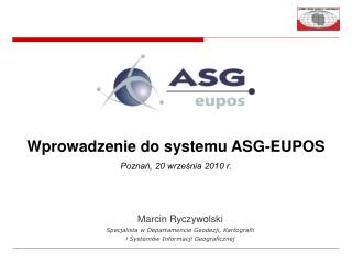 Marcin Ryczywolski Specjalista w Departamencie Geodezji, Kartografii