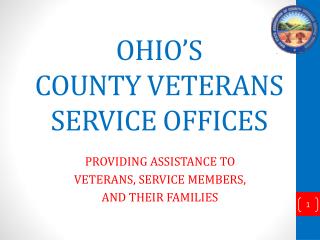 OHIO’S COUNTY VETERANS SERVICE OFFICES