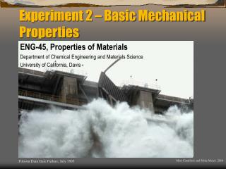 Experiment 2 – Basic Mechanical Properties