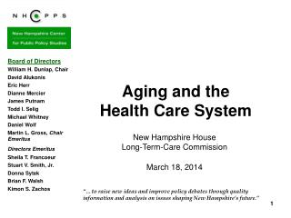 Aging and the Health Care System
