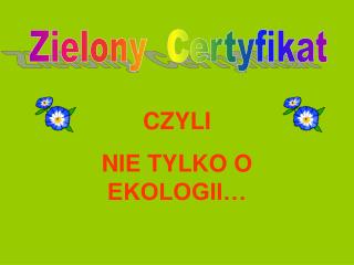 Zielony Certyfikat