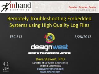 Remotely Troubleshooting Embedded Systems using High Quality Log Files