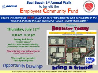 Seal Beach 1 st Annual Walk to benefit the E mployees C ommunity F und