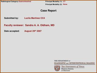Faculty reviewer: Sandra A. A. Oldham, MD