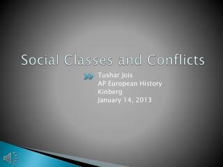 Social Classes and Conflicts