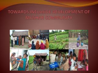 TOWARDS INCLUSIVE DEVELOPMENT OF MUSHAR COMMUNITY