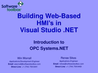 Building Web-Based HMI’s in Visual Studio .NET