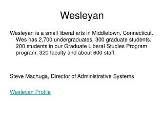 Wesleyan