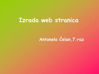 Izrada web stranica