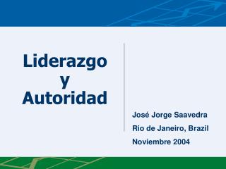 Liderazgo y Autoridad