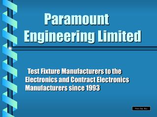 Paramount Engineering Limited