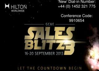 ‘New’ Dial-in Number: +44 (0) 1452 321 775 Conference Code: 9910654