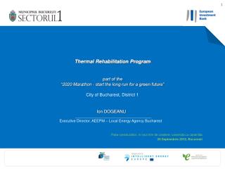 Ion DOGEANU Executive Director, AEEPM – Local Energy Agency Bucharest