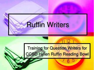 Ruffin Writers