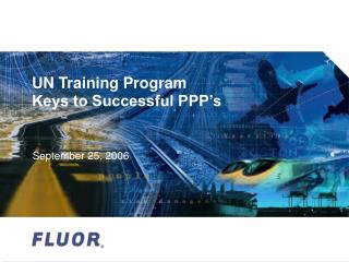 UN Training Program Keys to Successful PPP’s