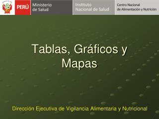 Tablas, Gráficos y Mapas