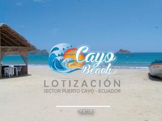 CAYO BEACH – Puerto Cayo – Manabí - Ecuador