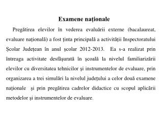 Examene naționale