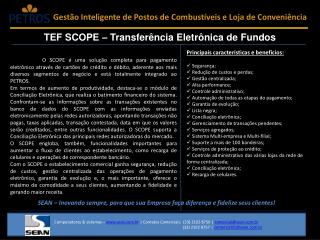 TEF SCOPE – Transferência Eletrônica de Fundos