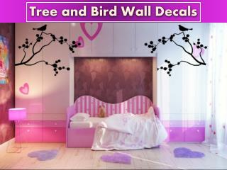Tree and Bird Wall Decals