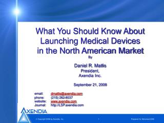 What You Should Know About Launching Medical Devices in the North American Market