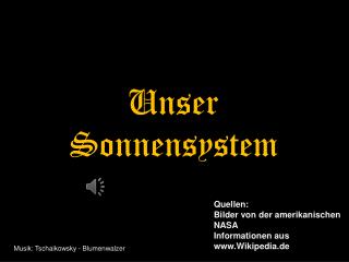 Unser Sonnensystem