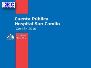 Cuenta Pública Hospital San Camilo