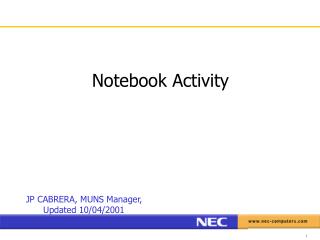 Notebook Activity