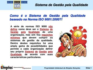 Sistema de Gestão pela Qualidade