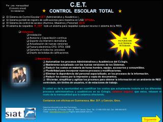 C.E.T. Control Escolar Total