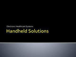 Handheld Solutions