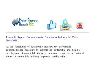 Automobile Component Industry In China :