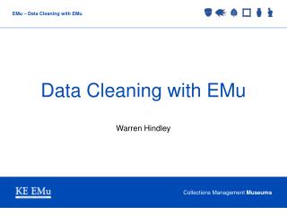 Data Cleaning with EMu