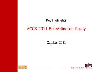 ACCS 2011 BikeArlington Study