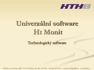 Univerzální software Ht Monit