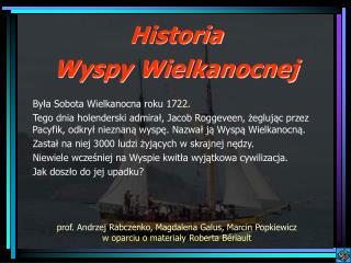 Historia Wyspy Wielkanocnej