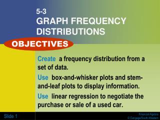 5-3 GRAPH FREQUENCY DISTRIBUTIONS